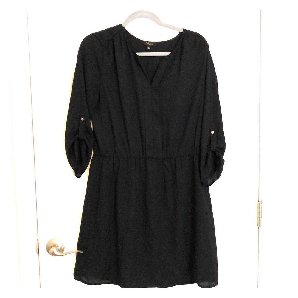 Black dress with sleeves
